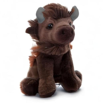 The Petting Zoo Bison Plush Toy - 6-Inch Brown Stuffed Animal - Perfect Gift for Kids - Wild Onez Babiez Zoo Animals