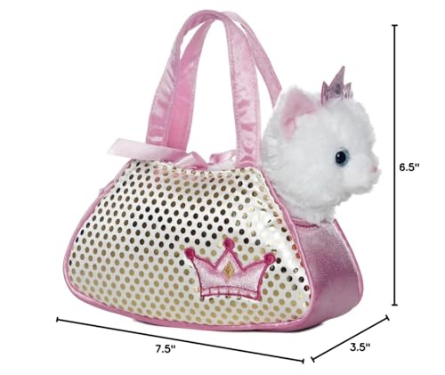 Aurora® Fashionable Fancy Pals™ Princess Kitty™ Stuffed Animal - On-The-Go Companions - Stylish Accessories - Multicolor 7 Inches