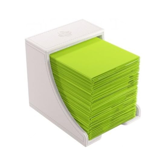 Watchtower 100+ XL Convertible Deck Box | Double-Sleeved Card Storage | Card Game Protector | Nexofyber Surface | Holds Up to 100 Cards | White Color | Made by Gamegenic (GGS20121ML)