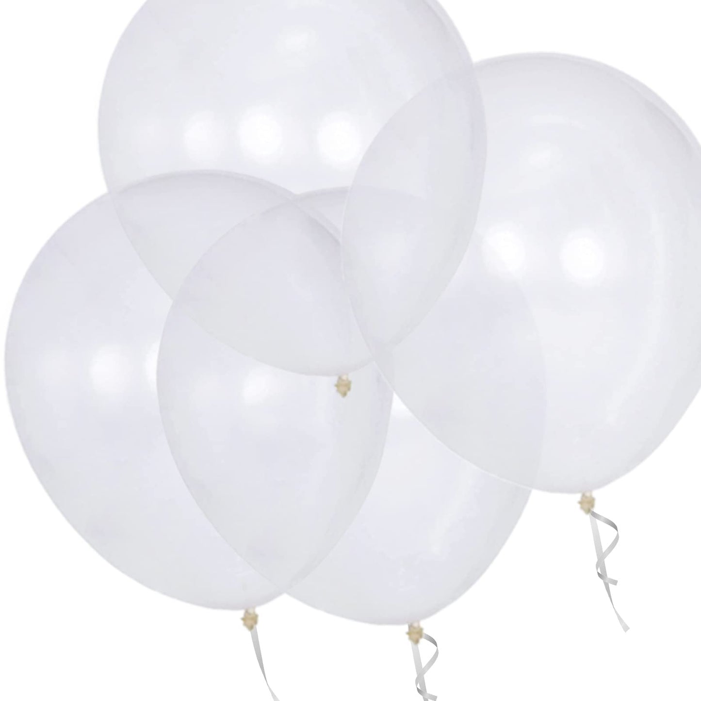 18 Inch Clear Balloons 12 Pack Large Latex Party Balloons Round Helium Balloon For Wedding Birthday Party Baby Shower Engagement