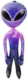 HAPPY DEALS ~ Galaxy Space Alien Inflate | 3 Feet | One Pc | UFO Blow Up Decoration Toy