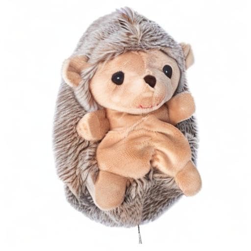 DILLY DUDU 20CM Plush Hedgehog Stuffed Animal, Soft Brown Toy Gift for Children & Girlfriend, 8 Inches