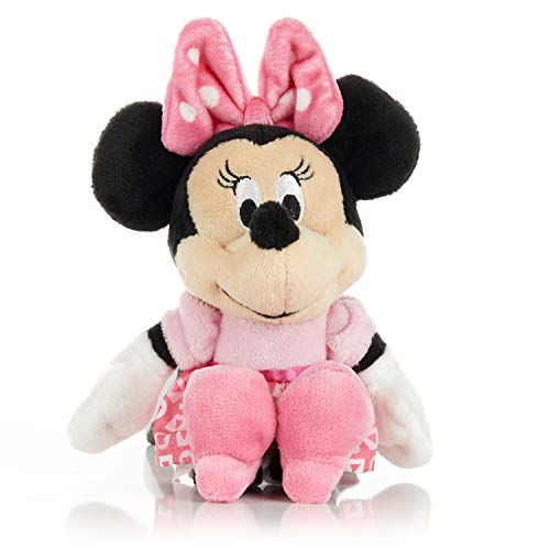 Kids Preferred Disney Baby Minnie Mouse Stuffed Animal Plush Toy Mini Jingler, 6.5 Inches