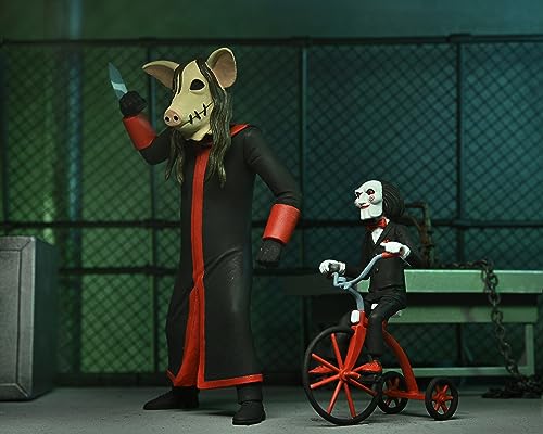 NECA Toony Terrors Jigsaw Killer & Billy 6" Action Figures Set - Plastic, As Shown, Model 60614
