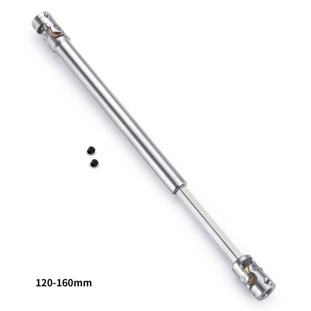 RC-Hub 1Pcs RC Driveshafts Metal Drive Shaft 45-50/47-57/55-67/60-80mm for 1:14 Tamiya Trailer Tractor Truck RC Crawler Car (120