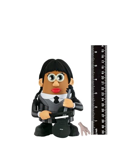 Poptaters Wednesday - The Addams Family - Wednesday Addams - Includes 16 Removable, Interchangeable Facial And Body Parts Including One Surprise Potato Head Original Piece!