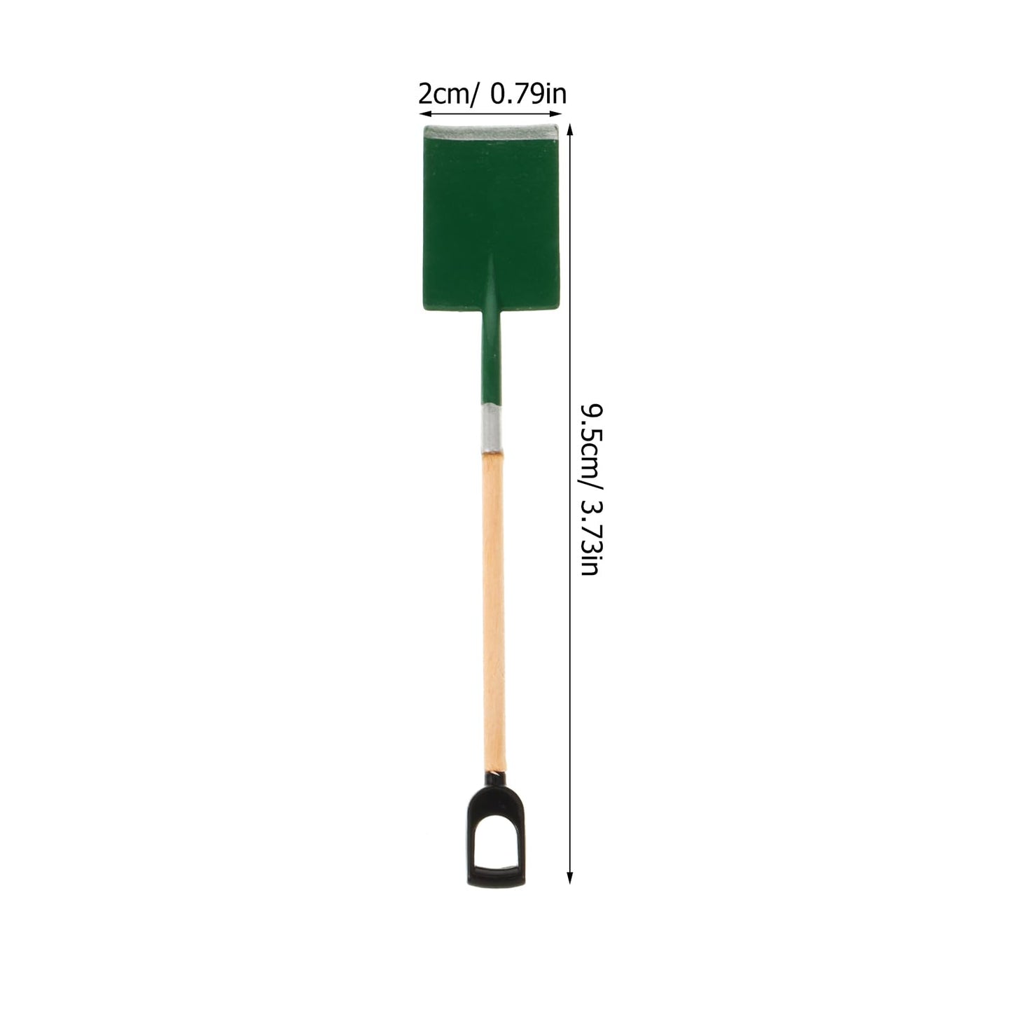 Supvox 3Pcs Miniature Garden Tools 1:12 Mini Garden Rake Zen Shovel Model Early Educational For Children Kids