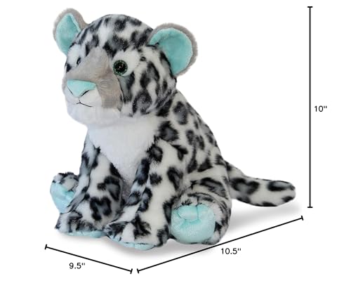 Aurora Snow Leopard Stuffed Animal - 12 Inch Multi-color Plush - Adventurous Destination Nation - Model 84040