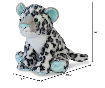 Aurora Snow Leopard Stuffed Animal - 12 Inch Multi-color Plush - Adventurous Destination Nation - Model 84040