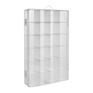 2 Pack DND Dice Storage Box Each 24 Grids Polyhedral Dice Organizer with Removable Dividers Holding Up To 1600 Dices Small Craft