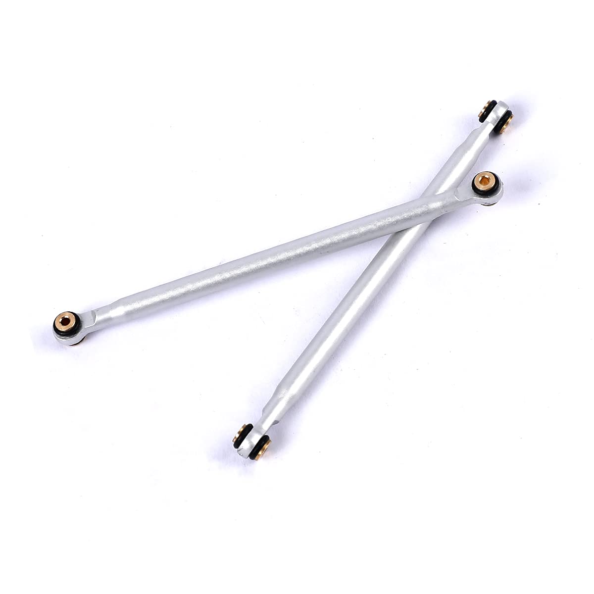 RZXYLRC Aluminum Alloy Rod Link Suspension Linkage Kit for 1/24 RC Crawler Car SCX24 Deadbolt AXI90081 AXI00004 Upgrades (Silver