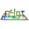 Constructive Playthings JTM-60 Translucent Pipe Builders Set, 80 pcs, Plastic, for 3D Structures & Light Tables, Ages 3+