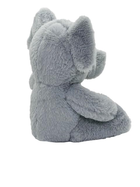 Anico 10'' Plush Grey Elephant With Embroidered Eyes