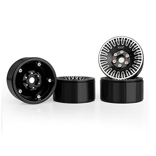 KYX Racing Aluminum Alloy 1.9'' Wheel Rims Upgrades Parts Accessories for RC Crawler Car Axial SCX10 II 90046 Capra UTB TRX4 D90