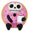 Ebros Gift Furrybones Donatsu Strawberry Sprinkles Round Donut Skeleton With Milk Figurine Furry Bones Skulls Skeletons Halloween Sculpture