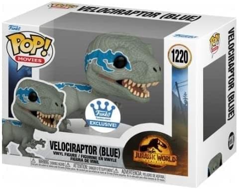 Funko POP Velociraptor (Blue) - Jurassic World: Dominion Exclusive #1220 Collectible Figure