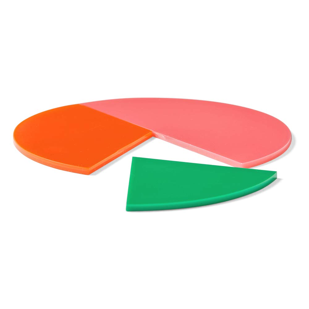 Hand2Mind Plastic Rainbow Fraction Circles, Fraction Manipulatives, Unit Fraction, Rainbow Circle Math Manipulatives, Fraction Games, Montessori Math, Homeschool Supplies (Set Of 51)