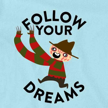 Funny Horror Infant Bodysuit Follow Your Dreams Costume for Babies Light Blue 12M