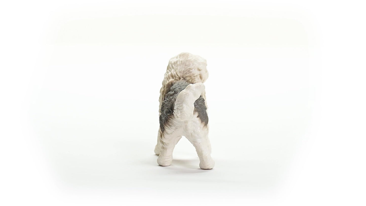 Schleich Farm World New 2024 Farm Animal Toy Old English Sheepdog Dog Figurine