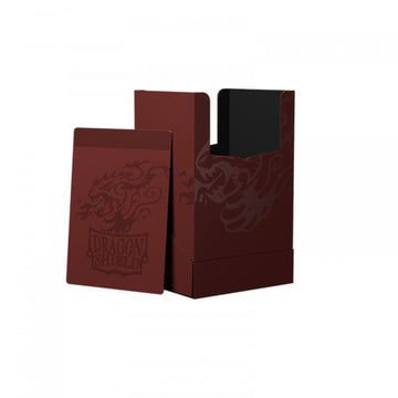 Dragon Shield Card Deck Box – Deck Shell: Blood Red/Black – Durable And Sturdy Tcg, Ocg Card Storage – Compatible With Pokemon Yugioh Commander And Mtg Magic: The Gathering Cards