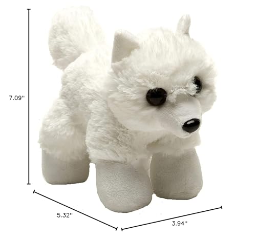 Wild Republic Arctic Fox Plush, Stuffed Animal, Plush Toy, Gifts For Kids, Hugems 7''