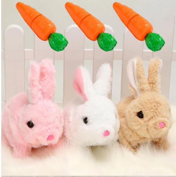 ProCover My Realistic Bunny Toy, Interactive Bunny Realistic Bunny - Jumping, Twitching, and Shaking Ears, Bunny Realistic Bunny
