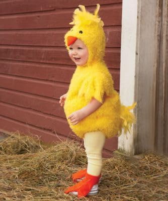 Beqeuewll Halloween Baby Costumes Newborn Infant Chicken Costume Hooded Bubble Romper Leggings Shoe Covers Toddler Cosplay Set(C