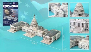Us Capitol Building 3D Puzzle, 132 Pieces