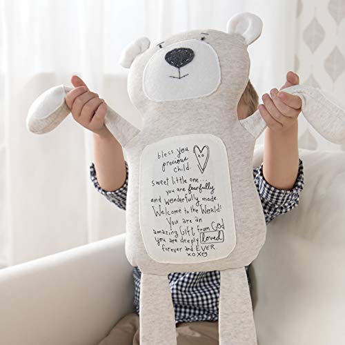 Demdaco Plush Bless You Precious Child Poetic Threads Bear Children'S Stuffed Animal Toy For Boys & Girls