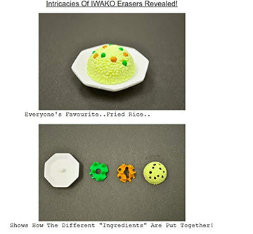 Iwako Japanese Bento Lunch Eraser Set