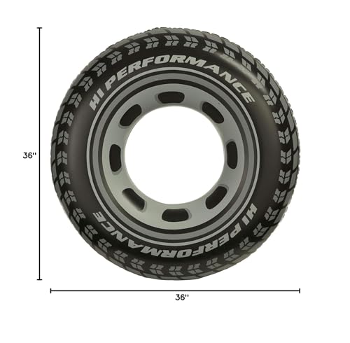 Intex Inflatable 36' Giant Tire Tubes For Swimming Pool/Lake/Ocean (4 Pack)