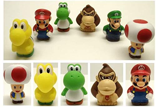 Mario Brothers Deluxe Bath Play Set Featuring Mario And Friends (Unique Design)