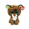 Ty Beanie Boos Tiggy il Tigre Plush Toy, Brown, 15 cm, Soft Polyester Stuffed Animal, Model 2008075