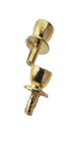Dollhouse Miniature Small Gold-plated Round Drawer Pull Knob by Houseworks