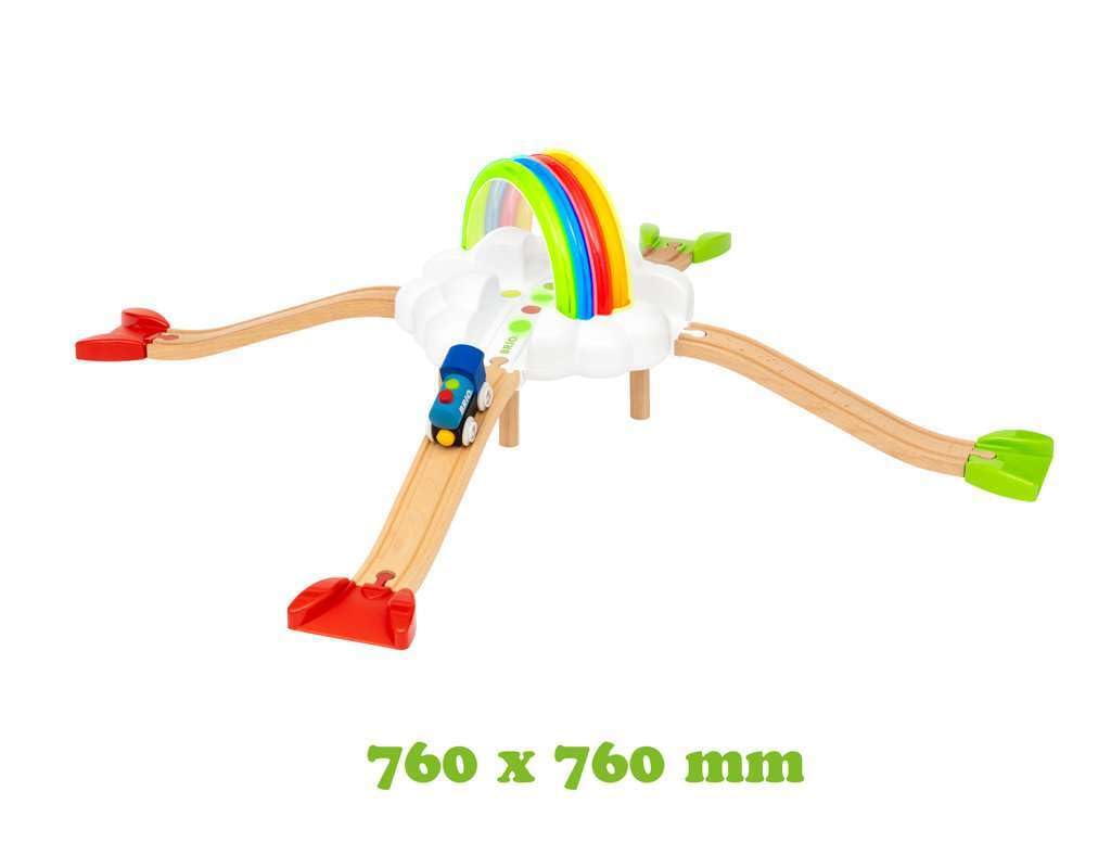 Brio My First Railway Light Up Rainbow Set - Interactive Learning Toy | Fsc-Certified Materials | Child-Friendly Design | Safety Tested | Age-Appropriate Play