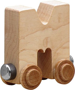 NameTrains Clear Finish Letter Car - Made in USA (M)