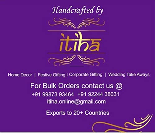 Itiha Orange Gudi Showpiece for Gudi Padwa, Return Gift, Housewarming, and Diwali Gift- 11 inch, Wood