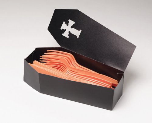 3-Piece Silverware Caddy, Halloween Coffin