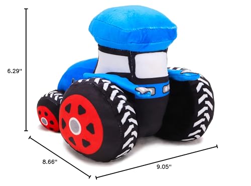 Toyland 21Cm (8 Inch) Plush Farm Tractor - Boys & Girls Bedroom Decoration (Blue)