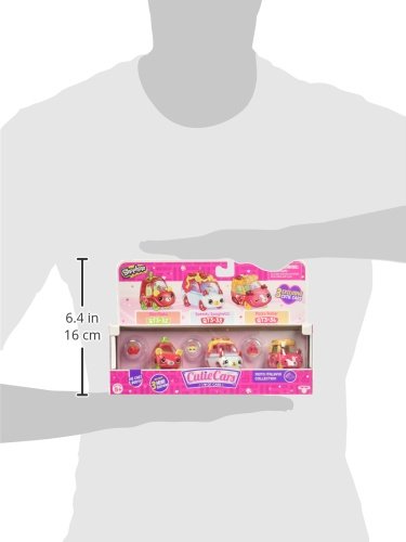 Shopkins Cutie Car S3 3 Pack-Asst 2 Childrens Toy