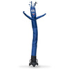 Solid Dark Navy Blue 8 Foot Tall Inflatable Tube Man Air Powered Waving Puppet, Air Blower Motor Included With 6Ft Solid Colored