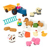 Battat - Farm Animals Play Set - 25 Farm Toys For Toddlers - Animals, Fences, Farmers, Tractor, Trailer & More - Little Farmers