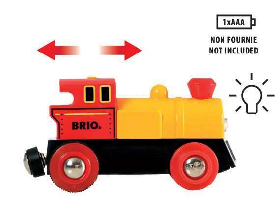 BRIO World Motorized Action Train Set - Battery Operated with Coal Wagon & Cement Mixer - Small - Multi - Model 33319