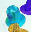 Rg Costumes 65148-Bl Sequin Top Hat - Blue