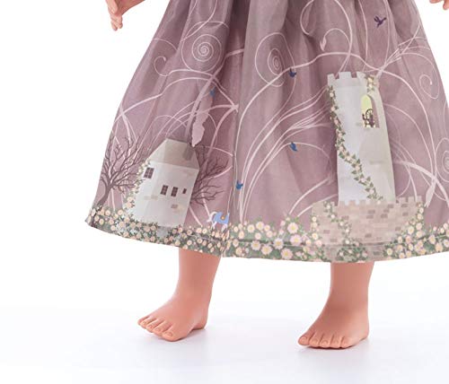 Little Adventures Sleeping Beauty Day Princess Doll Dress With Headband - Doll Not Included - Machine Washable Child Pretend Play And Party Doll Clothes With No Glitter Brown