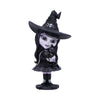 Nemesis Now Cult Cuties Hexara Witch Figurine 15Cm, Resin, Black, Cute Witch And Feline Companion Figurine, Perfect Addition To Gothic Collection, Cast In The Finest Resin, Expertly Hand-Painted