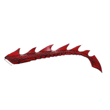 Newl Halloween Cosplay Demon Dragon Tail Diy Carnival 2024 Halloween Purim Decoration For Kids Boy And Girl Toy Costume (Red Tai