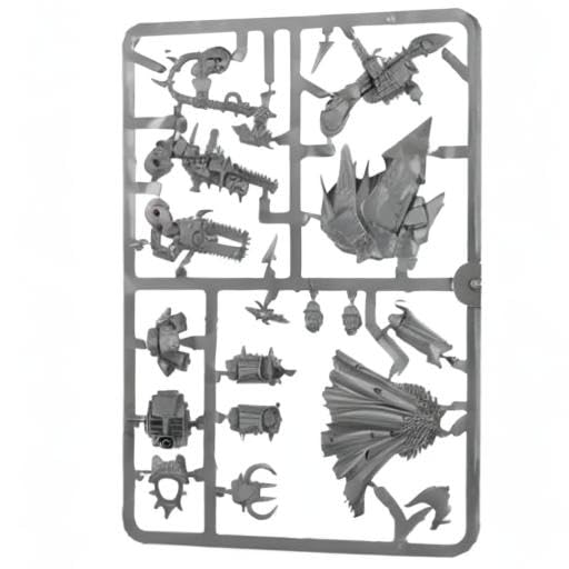 Games Workshop Chaos Lord in Terminator Armor, 28mm, Metallic Plastic Model 43-12