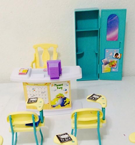 Gloria Dollhouse Furniture - Classroom Play Set