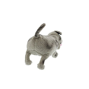 MerryMakers Walter the Farting Dog Plush Toy, 8-Inch, Grey, Model 1455, Soft Plush Material